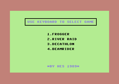 Activision Decathlon title screen for Commodore 64